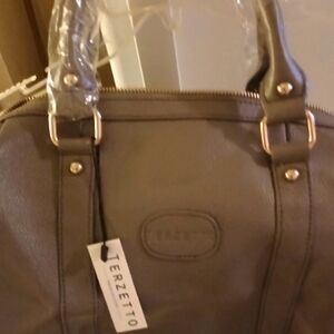 Terzetto Gray Crossbody Bag